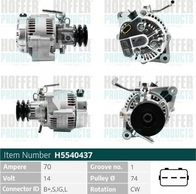 Wilmink Group WG2197034 - Alternator autospares.lv