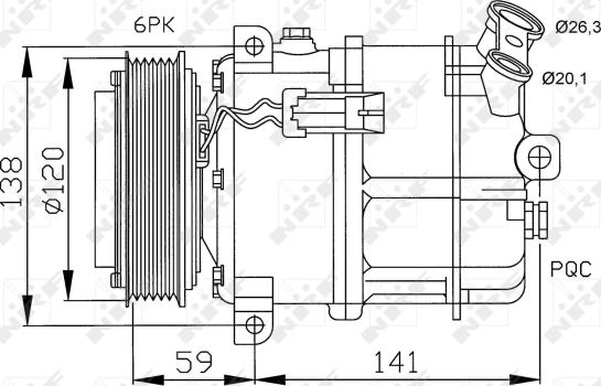 Wilmink Group WG2159199 - Compressor, air conditioning autospares.lv