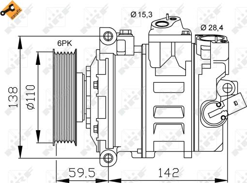 Wilmink Group WG2159165 - Compressor, air conditioning autospares.lv