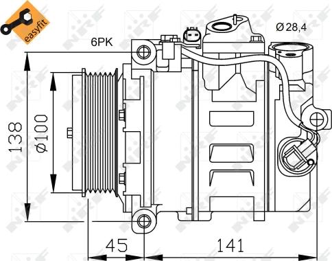 Wilmink Group WG2159270 - Compressor, air conditioning autospares.lv