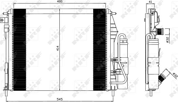 Wilmink Group WG2160974 - Condenser, air conditioning autospares.lv