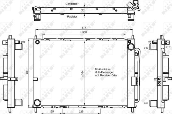 Wilmink Group WG2160523 - Condenser, air conditioning autospares.lv