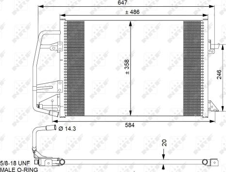 Wilmink Group WG2160808 - Condenser, air conditioning autospares.lv