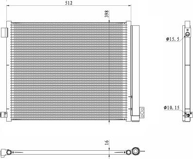 Wilmink Group WG2160725 - Condenser, air conditioning autospares.lv