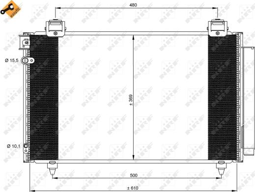 Wilmink Group WG2161009 - Condenser, air conditioning autospares.lv