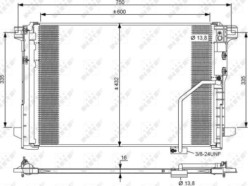 Wilmink Group WG2161111 - Condenser, air conditioning autospares.lv