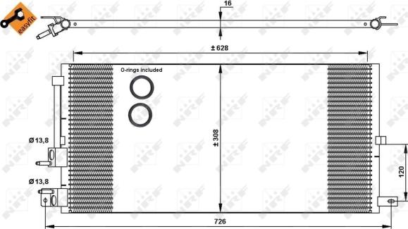 Wilmink Group WG2161170 - Condenser, air conditioning autospares.lv