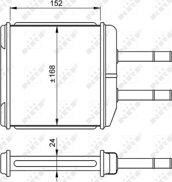 Wilmink Group WG2162019 - Heat Exchanger, interior heating autospares.lv