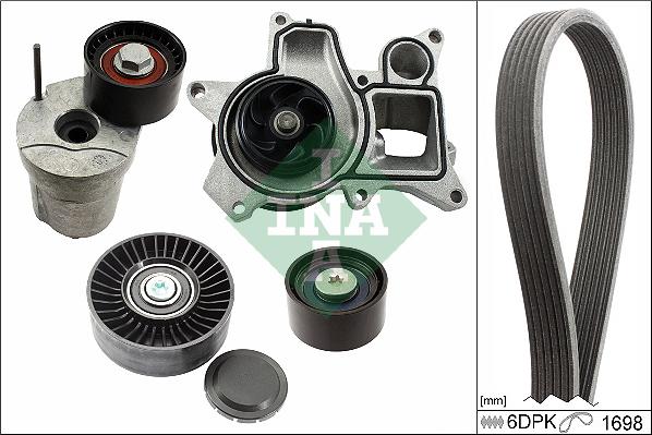 Wilmink Group WG2112124 - Water Pump + V-Ribbed Belt Set autospares.lv