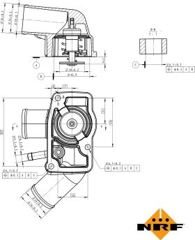 Wilmink Group WG2184641 - Coolant thermostat / housing autospares.lv