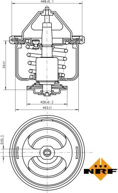 Wilmink Group WG2184653 - Coolant thermostat / housing autospares.lv