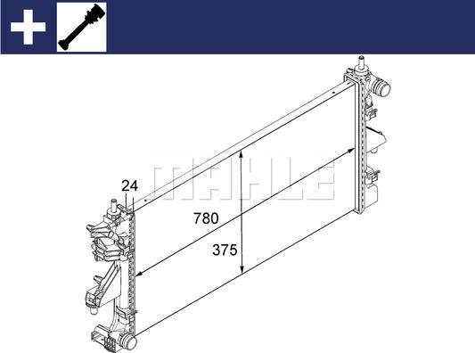 Wilmink Group WG2184093 - Radiator, engine cooling autospares.lv