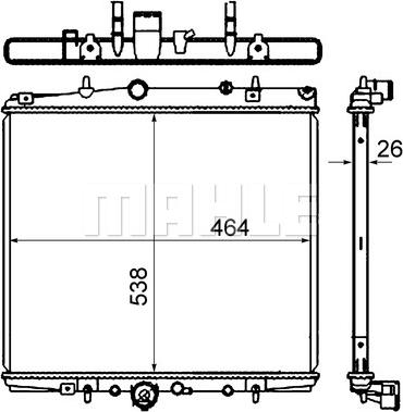 Wilmink Group WG2184064 - Radiator, engine cooling autospares.lv