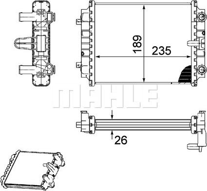 Wilmink Group WG2184135 - Radiator, engine cooling autospares.lv