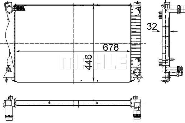 Wilmink Group WG2184176 - Radiator, engine cooling autospares.lv