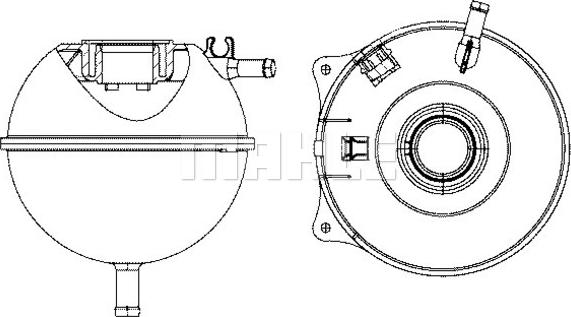 Wilmink Group WG2184365 - Expansion Tank, coolant autospares.lv