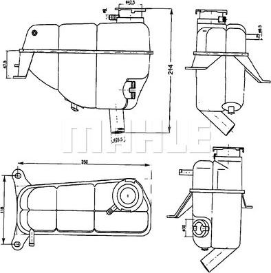 Wilmink Group WG2184285 - Expansion Tank, coolant autospares.lv