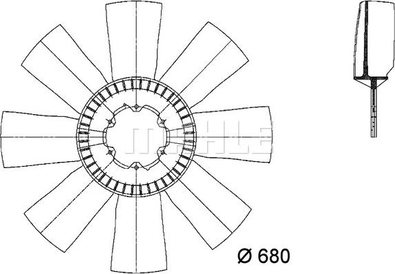 Wilmink Group WG2180906 - Fan Wheel, engine cooling autospares.lv