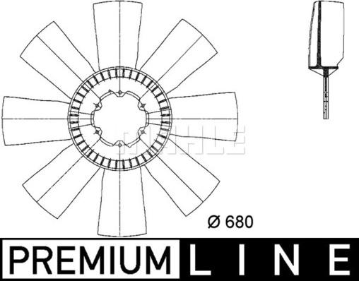 Wilmink Group WG2180906 - Fan Wheel, engine cooling autospares.lv