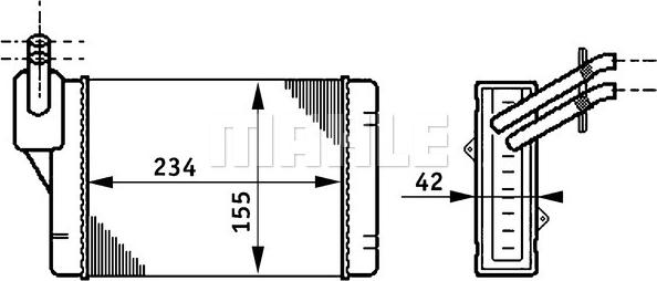 Wilmink Group WG2180188 - Heat Exchanger, interior heating autospares.lv