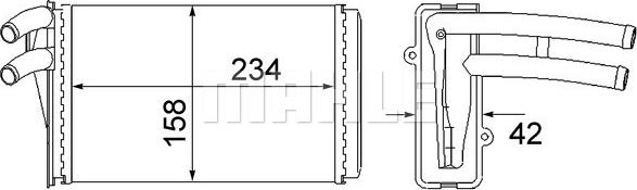 Wilmink Group WG2180171 - Heat Exchanger, interior heating autospares.lv