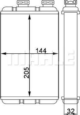 Wilmink Group WG2180209 - Heat Exchanger, interior heating autospares.lv