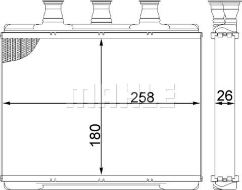 Wilmink Group WG2180200 - Heat Exchanger, interior heating autospares.lv