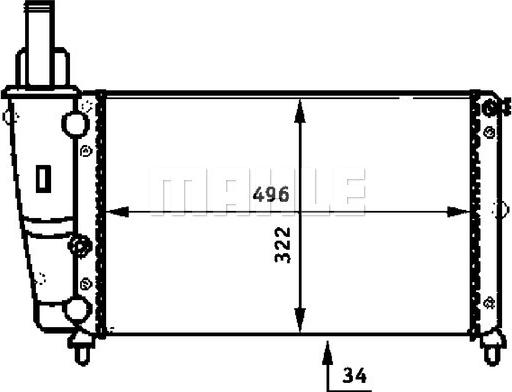 Wilmink Group WG2183497 - Radiator, engine cooling autospares.lv