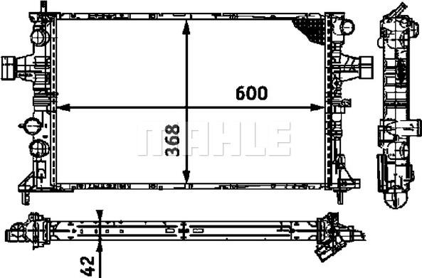 Wilmink Group WG2183459 - Radiator, engine cooling autospares.lv