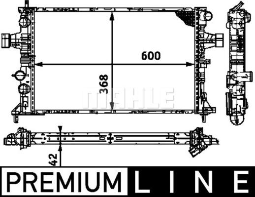 Wilmink Group WG2183459 - Radiator, engine cooling autospares.lv