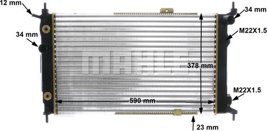 Wilmink Group WG2183591 - Radiator, engine cooling autospares.lv