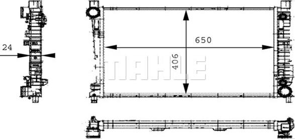 Wilmink Group WG2183542 - Radiator, engine cooling autospares.lv