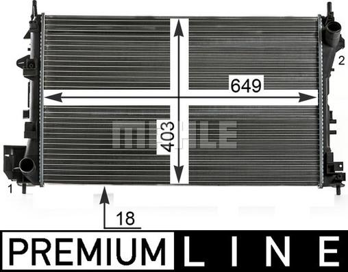 Wilmink Group WG2183566 - Radiator, engine cooling autospares.lv