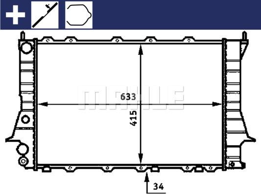 Wilmink Group WG2183509 - Radiator, engine cooling autospares.lv