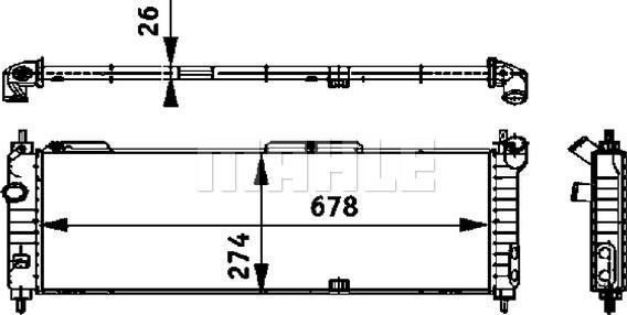 Wilmink Group WG2183506 - Radiator, engine cooling autospares.lv