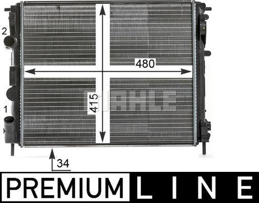 Wilmink Group WG2183500 - Radiator, engine cooling autospares.lv