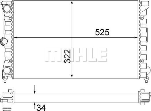 Wilmink Group WG2183502 - Radiator, engine cooling autospares.lv