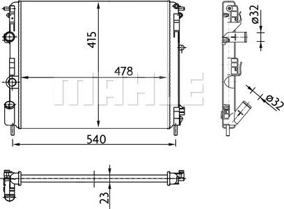 Wilmink Group WG2183510 - Radiator, engine cooling autospares.lv