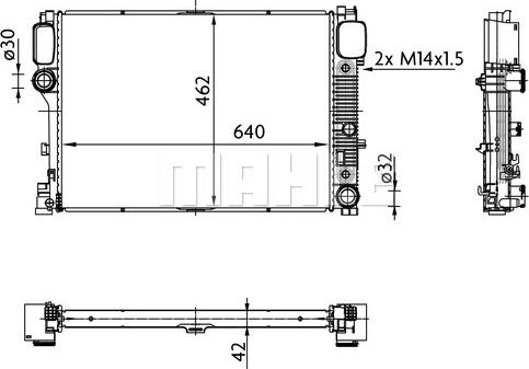 Wilmink Group WG2183532 - Radiator, engine cooling autospares.lv