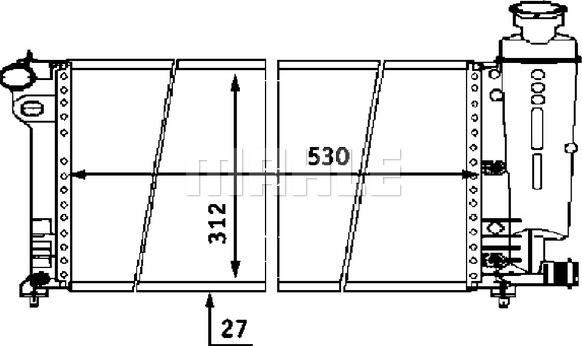 Wilmink Group WG2183645 - Radiator, engine cooling autospares.lv