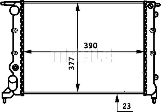 Wilmink Group WG2183668 - Radiator, engine cooling autospares.lv