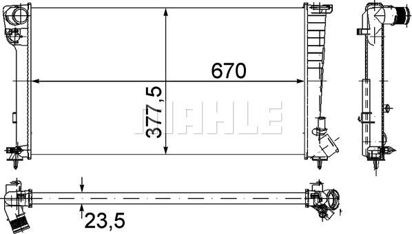 Wilmink Group WG2183605 - Radiator, engine cooling autospares.lv