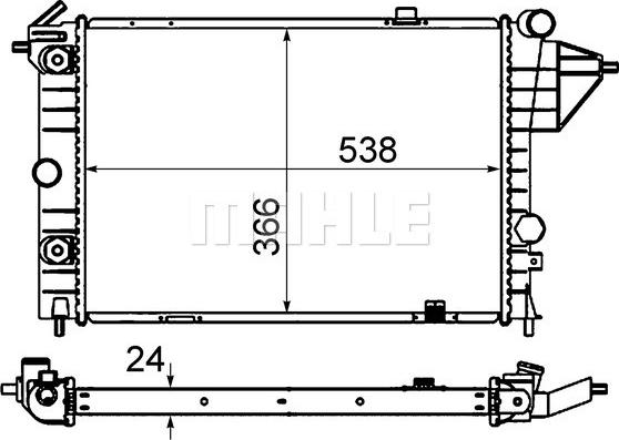 Wilmink Group WG2183612 - Radiator, engine cooling autospares.lv