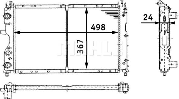 Wilmink Group WG2183624 - Radiator, engine cooling autospares.lv