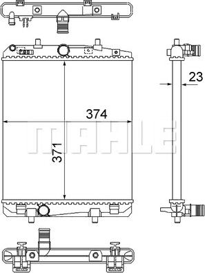 Wilmink Group WG2183052 - Radiator, engine cooling autospares.lv