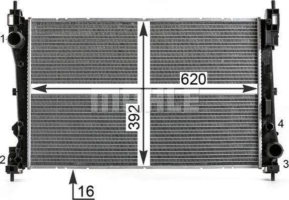 Wilmink Group WG2183010 - Radiator, engine cooling autospares.lv