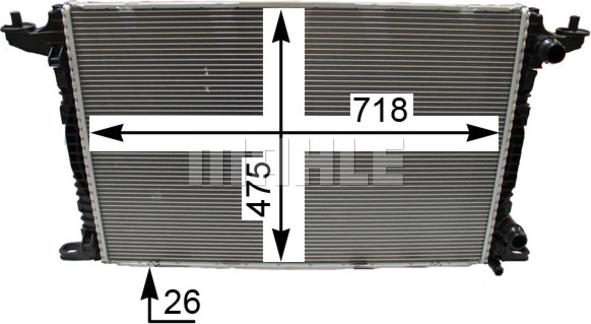 Wilmink Group WG2183151 - Radiator, engine cooling autospares.lv