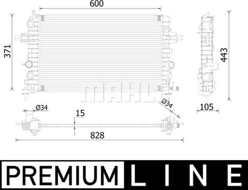 Wilmink Group WG2183189 - Radiator, engine cooling autospares.lv