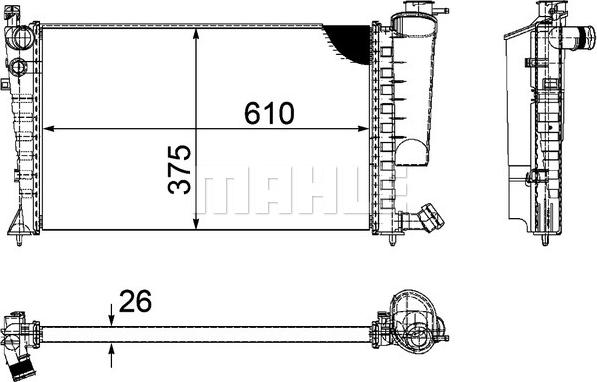 Wilmink Group WG2183172 - Radiator, engine cooling autospares.lv