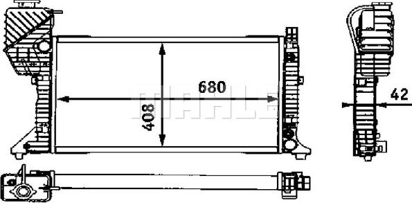 Wilmink Group WG2183893 - Radiator, engine cooling autospares.lv